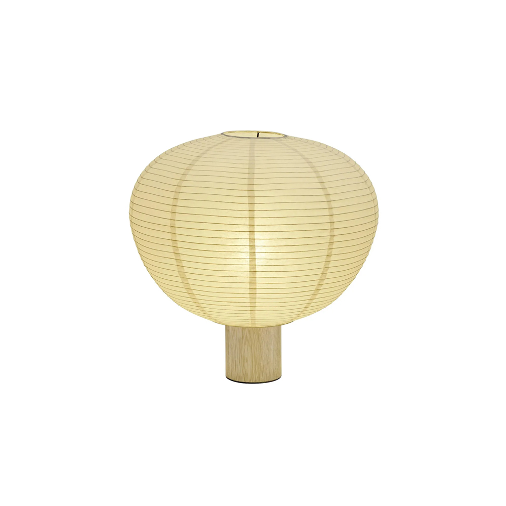 Oak and ricepaper table lamp