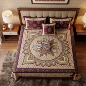 4pcs Jacquard bedsheet set
