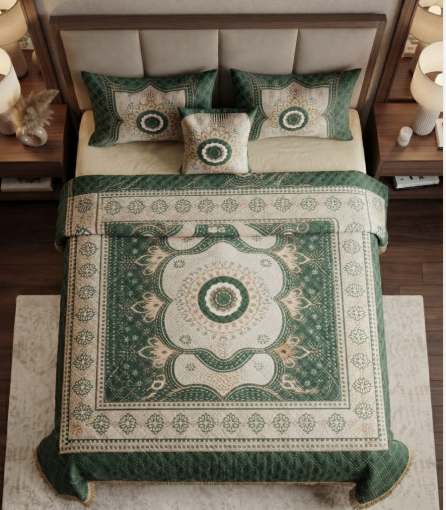 Jacquard Bedsheet 4pcs - Image 2