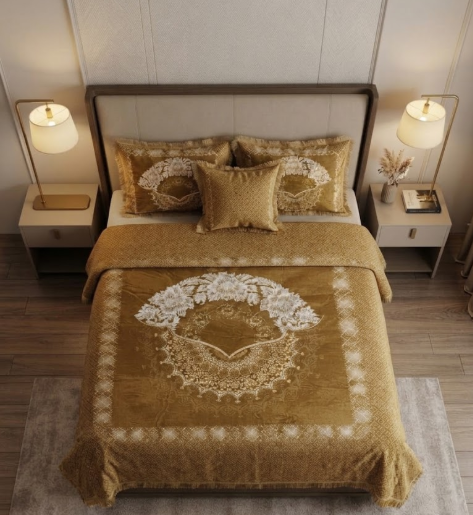 Jacquard Bedsheet 4pcs - Image 2