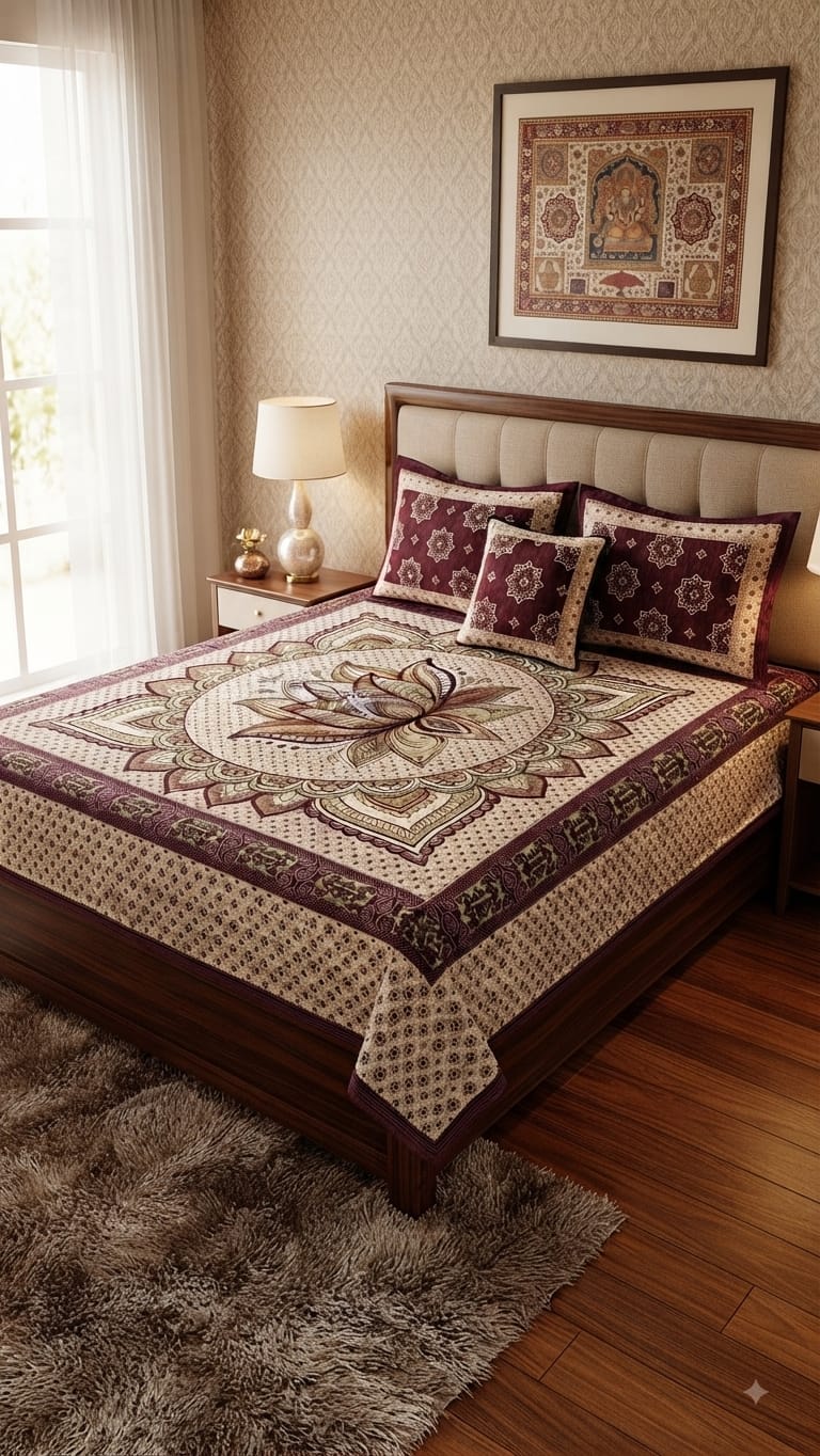 4pcs Jacquard bedsheet set - Image 2