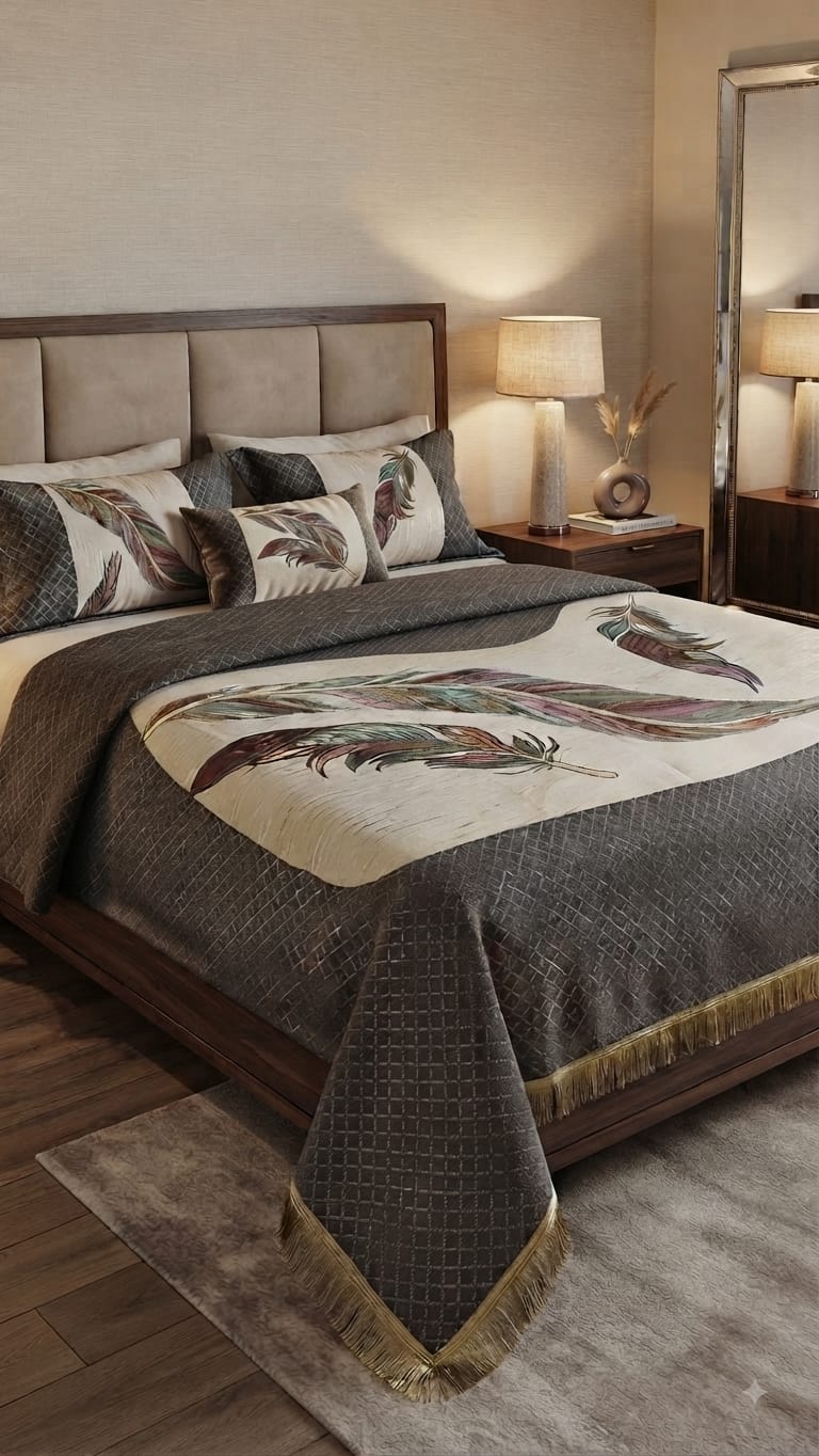 jaquard bedsheet 4pcs